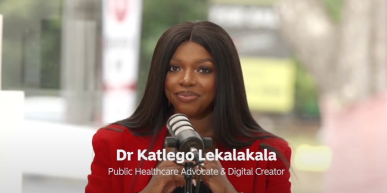 Dr Katlego Lekalakala, medical doctor and digital creator of Clueless Moms and podcast 'Meet Me in My Corner with Dr. K.’.
