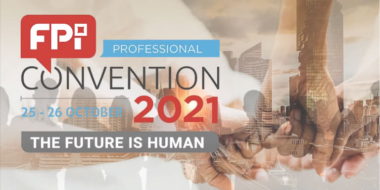 Presentation cover of FPI Convention 2021 where Paul Nixon discusses behavioural science in investing.