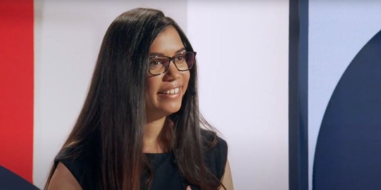 Simone Naidoo at the Momentum She Owns Her Success Workshop Series 2021.