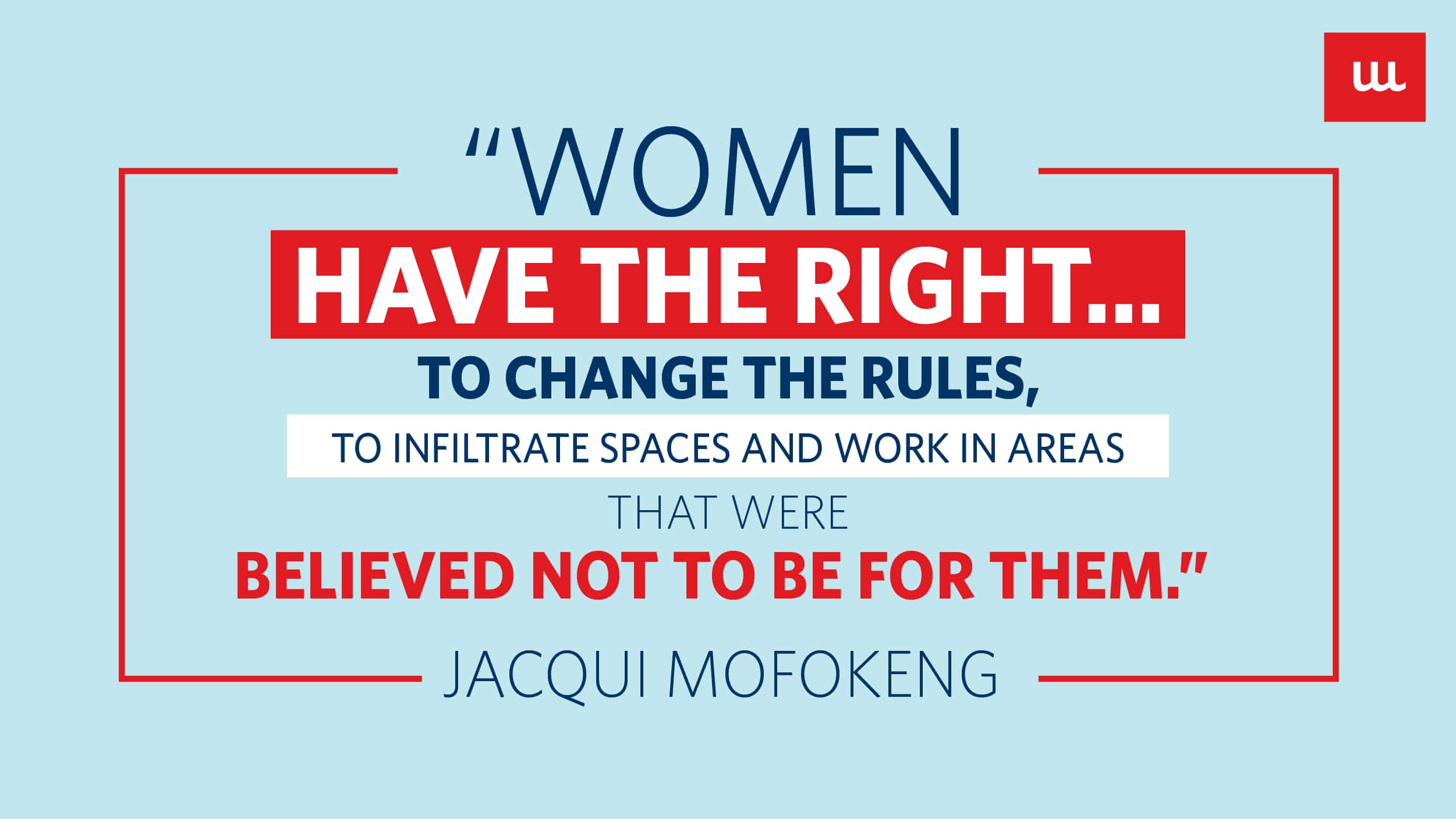 Motivational Quote by Jacqui Mofokeng