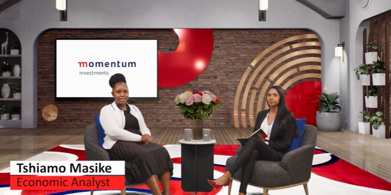Sanisha Packirisamy, economist at Momentum Investments, with economic analyst, Tshiamo Masike.