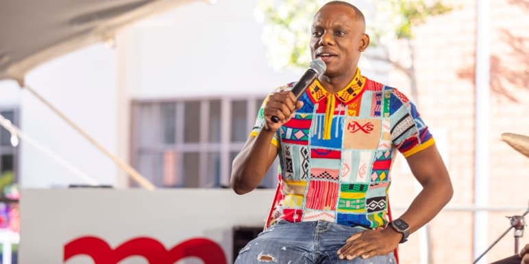 Siya “Slikour” Metane, hip-hop pioneer and founder of SlikourOnLife at #ScienceOfSuccess Festival 2023.