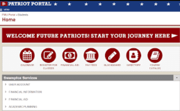 FMU Patriot Portal: Portal 101 login Guideline FMU Patriot Portal Login